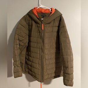 Universal Standard puffer jacket with hood